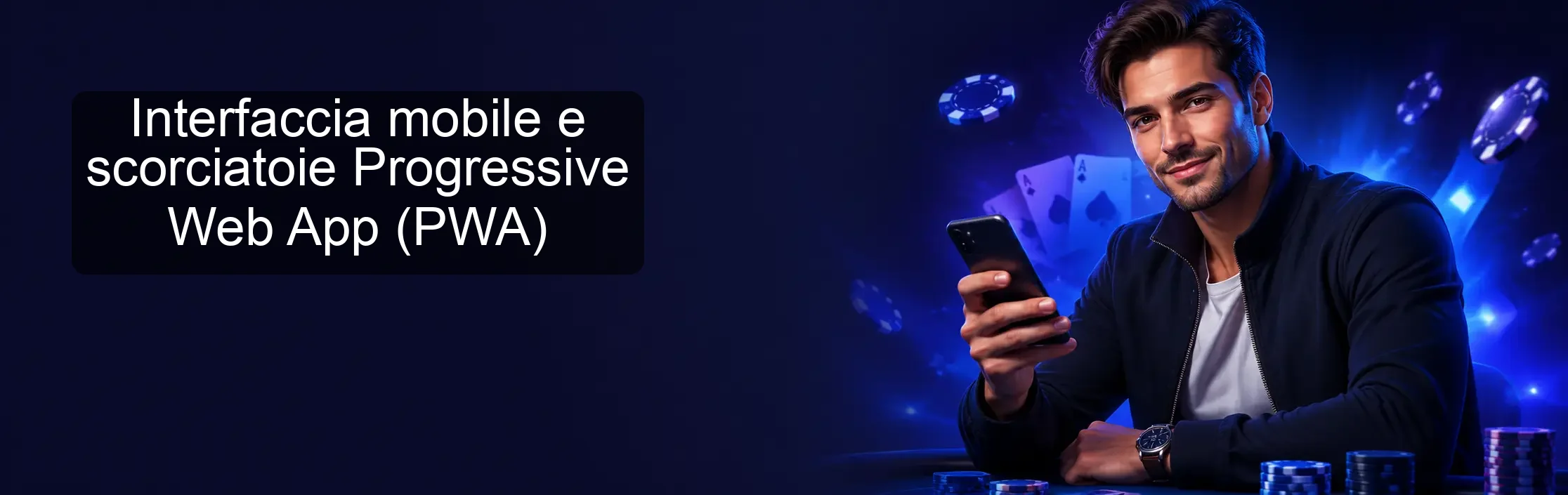 Interfaccia mobile e scorciatoie Progressive Web App (PWA)
